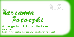 marianna potoczki business card